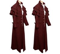 VESTE - VAREUSE - CASAQUE - BLAZER Hommes Bouton De Mode Steampunk Vintage Tailcoat Veste Manteau Uniforme Gothique XL