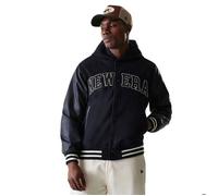 Veste varsity à capuche - New Era - Noir - Confort optimal - Style décontracté - Pour homme S