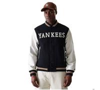 Veste varsity - NEW ERA - New York Yankees Wordmark - Noir/Blanc - Mixte - Adulte S