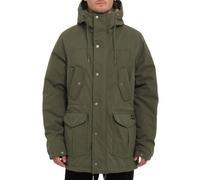 Volcom - Parka doublée en sherpa - Starget 5K Parka Military pour Homme - Taille M - Kaki Kaki M