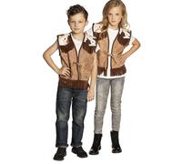 Veste Western Marron Clair Enfant - Taille: 7-9 Ans (122-134 Cm) Marron