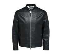 Selected Archive Classic Leather Jacket Noir S Homme