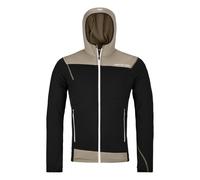 Veste zippée à capuche pour homme Ortovox Fleece Light Hoody M corbeau noir XXL