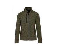 Veste zippée chinée FEMME KARIBAN - Kaki XXXL