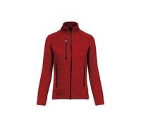 Veste zippée chinée femme Kariban Rouge L