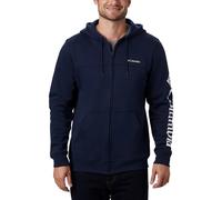 Columbia Logo Full Zip Sweatshirt Bleu S Homme