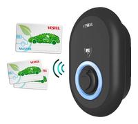 Vestel eMobility Wallbox EVC04-AC22 Station de Charge pour Voiture, Type 2, Mode3, RFID, 3 x 32 A, 22 KW