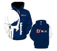 Vestes À Capuche pour Hommes B.i.m.o.t.a avec Poches Sweats Manches Longues Vêtements Sport Manteau D'entraînement Imprimé D'extérieur Printemps-D||XX_l