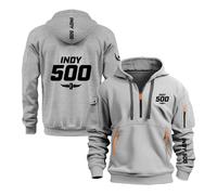 Vestes À Capuche pour Hommes pour in.di.an.AP.OL.is 500 Demi-Fermeture Éclair Vêtements De Sport Printemps Automne D'extérieur Hauts Sweat-Shirts-QHS||m