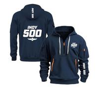 Vestes À Capuche pour Hommes pour in.di.an.AP.OL.is 500 Demi-Fermeture Éclair Vêtements De Sport Printemps Automne D'extérieur Hauts Sweat-Shirts-SLanS||x_l