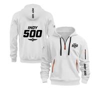 Vestes À Capuche pour Hommes pour in.di.an.AP.OL.is 500 Demi-Fermeture Éclair Vêtements De Sport Printemps Automne D'extérieur Hauts Sweat-Shirts-BS||m
