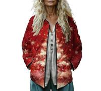 Vestes bouffantes pour femmes, manteaux et vestes d'hiver pour femmes, veste matelassée britannique, manteau long, manteau long, manteau pour femmes, manteau plus parka, trenchcoat, Rouge, 3XL