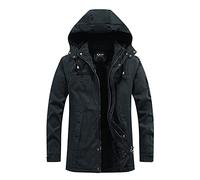 Vestes Cargo En Polaire D'Hiver Pour Hommes Veste A Capuche Travail Aviateur éPaisse Et Chaude Manteau Hooded Jacket MatelasséEprintemps Hiver