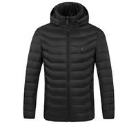 Vestes chauffantes légères d'hiver Manteau chauffant électrique d'extérieur Vestes thermiques de sport pour le camping en plein air pour le ski et le camping, Noir , District 8
