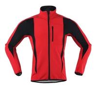 Vestes Cyclistes D'Hiver Pour Hommes Veste de cyclisme thermique d'échauffement d'hiver, vêtements de vélo de route, coupe-vent, imperméable, maillot à manches longues Pour Running, Velo(Red,5XL)