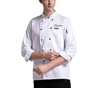 Vestes de chef personnalisées manteau de chef personnalisé Chefs à manches longues Travails de travail uniformes de cuisine pour femmes hommes