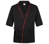 Vestes de Chef Unisexes Uniforme de Cuisinier de Style Japonais et coréen Hauts de Serveur Kimono vêtements de Travail de Serveur de Restaurant de Sushi