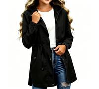 Vestes de pluie imperméables pour filles - Légères et doublées - À capuche - Coupe-vent - Coupe-vent - Coupe-vent - Pour l'école, la randonnée, l'escalade