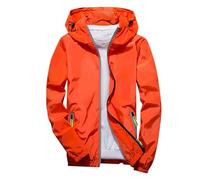 Vestes De Randonnée Homme Grande Taille- Vestes De Sport Fermeture Éclair Avec Réfléchissante Poches Coupe Slim Décontracté Couleur Unie Manteau Chic Passe-Partout Tempérament Extérieur Blousons