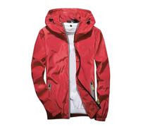 Vestes De Randonnée Homme Grande Taille- Vestes De Sport Fermeture Éclair Avec Réfléchissante Poches Coupe Slim Décontracté Couleur Unie Manteau Chic Passe-Partout Tempérament Extérieur Blousons