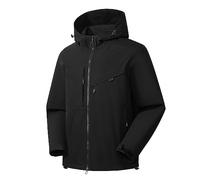 Vestes de Randonnée Softshell Femme,Femme Veste Softshell Veste à Capuche Coupe-Vent Résistant Activités de Plein Air Randonnée Automne Hiver Sport de Trekking Respirant Outdoor
