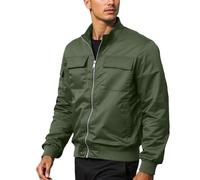 Vestes décontractées pour hommes 2025 pour la vie quotidienne. Coupe ajustée. Détails zippés. Combinaison parfaite avec un jean pour l'automne et l'hiver. Veste facile d'entretien pour la randonnée