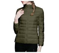 Vestes d'extérieur pour femme, veste matelassée mi-saison pour femme, doudoune chaude en coton, veste ample pour femme, manteau matelassé vintage, col montant, doudoune, parka d'hiver