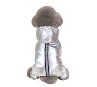 Vestes d'hiver pour chien avec boucle de traction - Manteau à capuche pour chaton - Couleur vive - Coupe-vent - Vêtements tendance pour animaux de compagnie - Pour petits chiens et grands chiens avec
