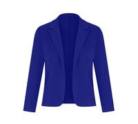 Vestes d'hiver pour femme - Veste d'été courte décontractée - Cardigan de travail uni - Manteau fin et léger à manches longues - Élégant et confortable - Pour l'été, bleu, XL