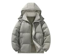 Vestes d'hiver pour femmes - Doudoune matelassée - Manteau d'hiver léger et imperméable - Grande taille - Veste rembourrée épaisse chaude et décontractée à manches longues avec capuche et poches, Vert