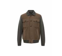 vestes homme The Jack And Jackie Leathers - temps maille carree - marron BROWN 50