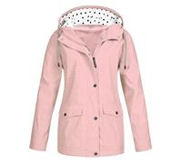 Vestes imperm ables et coupe vent capuche pour femme Grande taille Style d contract et l ger Vestes matelass es Veste anorak en softshell Veste d'ext rieur Noir XL