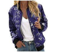 Vestes Imprimé Pour Femmes Mode Vintage Sport Manteau légante veste imprimée patchwork bomber d'hiver Chic Court chaude et confortable en velours de survêtement printemps
