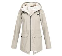 Vestes Imprimé Pour Femmes veste de transition lâche manteau matelassé uni décontracté Court Parka en Coton Fermeture clair Printemps té Outwear Jacket Avec Poches