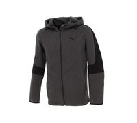 Vestes sweats zippés capuche Evostripe anc fz cap sw Gris anthracite chiné Taille : S