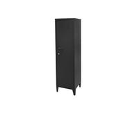 Urban Living - Vestiaire 1 porte Industriel Black en métal - Noir Noir