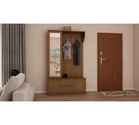 Vestiaire 120 avec miroir, Wiśnia Porto Design, ferrures premium - 120x200x40 cm