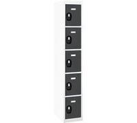 Vestiaire colonne 5 cases - Elément suivant gris-anthracite - gris anthracite Gris anthracite G