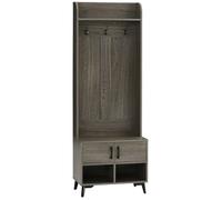 Vestiaire d'entrée banc style 60x34x170cm Gris