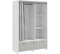 HOMCOM - Penderie - Panneaux de particules - 105x48x160cm - Blanc