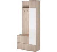 Vestiaire Ensemble de vestiaires Armoire à chaussures Miroir Panneau Entrée Armoire Nouveau