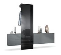 Vestiaire Garderobe Carlton Set 1 - VLADON - Noir - 208 x 193 x 35 cm