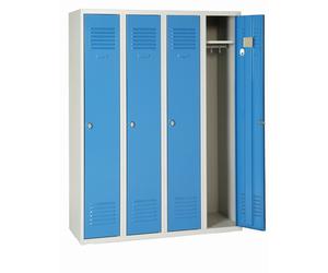 Vestiaire industrie AKAZE propre 4 colonne - H180cm x L120cm x P50cm - CVP314DSP