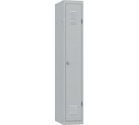 Vestiaire métal Budget industrie propre - Élément Départ L.30 cm - Corps Gris - Porte Gris