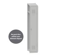 Vestiaire métal Budget industrie propre - Élément Suivant L.30 cm - Corps Gris - Porte Gris