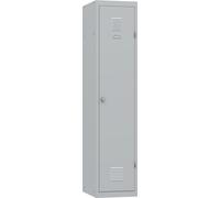 Vestiaire métal Budget industrie salissante - Élément Départ L.40 cm - Corps Gris - Porte Gris