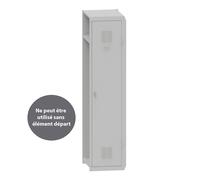 Vestiaire métal Budget industrie salissante - Élément Suivant L.40 cm - Corps Gris - Porte Gris