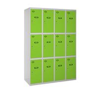 Vestiaire métallique 1800x1200x500 - Gris/Vert - SIMON RACK - 8425437134272