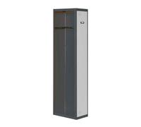 Vestiaire métallique 1800x300x500 - 1 niveau Anthracite/Gris - SIMON RACK - 8425437106583