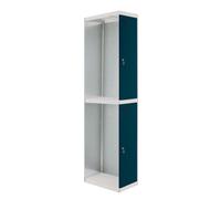 Vestiaire métallique 1800x300x500 - Bleu/Anthracite - SIMON RACK - 8425437108167